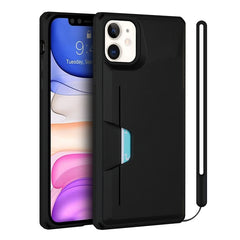 Stoßfestes TPU + PC-Hartschalenetui mit Kartensteckplatzhalterfunktion, für iPhone 12 mini, für iPhone 12 / 12 Pro, für iPhone 12 Pro Max, für iPhone 11, für iPhone 11 Pro, für iPhone 11 Pro Max