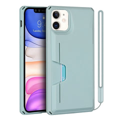 Stoßfestes TPU + PC-Hartschalenetui mit Kartensteckplatzhalterfunktion, für iPhone 12 mini, für iPhone 12 / 12 Pro, für iPhone 12 Pro Max, für iPhone 11, für iPhone 11 Pro, für iPhone 11 Pro Max