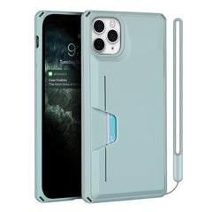 Stoßfestes TPU + PC-Hartschalenetui mit Kartensteckplatzhalterfunktion, für iPhone 12 mini, für iPhone 12 / 12 Pro, für iPhone 12 Pro Max, für iPhone 11, für iPhone 11 Pro, für iPhone 11 Pro Max