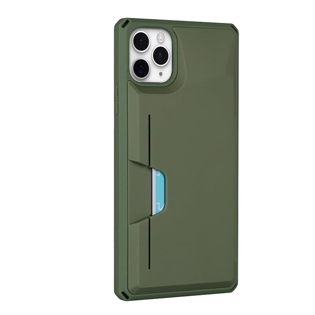Armor Shockproof TPU + PC Hard Case with Card Slot Holder Funtion, For iPhone 11 Pro Max