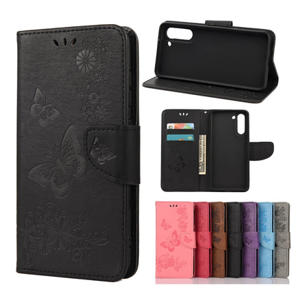 Butterflies Embossing Horizontal Flip Leather Case with Holder & Card Slots & Wallet, For Samsung Galaxy A32 5G, For Samsung Galaxy A72 5G / 4G, For Samsung Galaxy S21 FE
