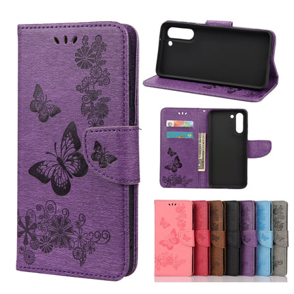 Butterflies Embossing Horizontal Flip Leather Case with Holder & Card Slots & Wallet, For Samsung Galaxy A32 5G, For Samsung Galaxy A72 5G / 4G, For Samsung Galaxy S21 FE