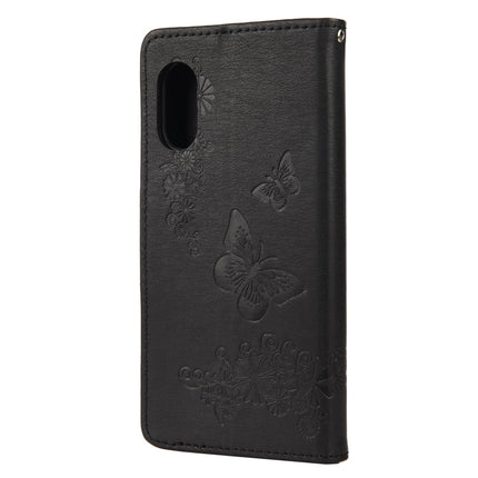 Butterflies Embossing Horizontal Flip Leather Case with Holder & Card Slots & Wallet, For Samsung Galaxy Xcover 5