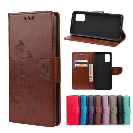 Butterfly Flower Pattern Horizontal Flip Leather Case with Holder & Card Slots & Wallet, For Samsung Galaxy A02s (EU Version), For Samsung Galaxy A12 5G, For Samsung Galaxy A32 4G