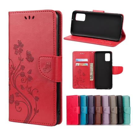 Butterfly Flower Pattern Horizontal Flip Leather Case with Holder & Card Slots & Wallet, For Samsung Galaxy A02s (EU Version), For Samsung Galaxy A12 5G, For Samsung Galaxy A32 4G