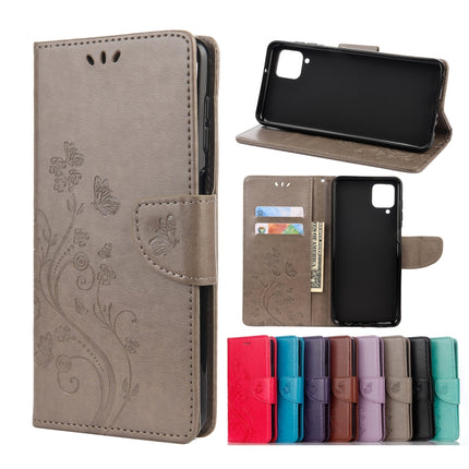 Butterfly Flower Pattern Horizontal Flip Leather Case with Holder & Card Slots & Wallet, For Samsung Galaxy A02s (EU Version), For Samsung Galaxy A12 5G, For Samsung Galaxy A32 4G