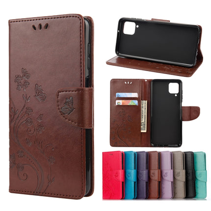 Butterfly Flower Pattern Horizontal Flip Leather Case with Holder & Card Slots & Wallet, For Samsung Galaxy A02s (EU Version), For Samsung Galaxy A12 5G, For Samsung Galaxy A32 4G
