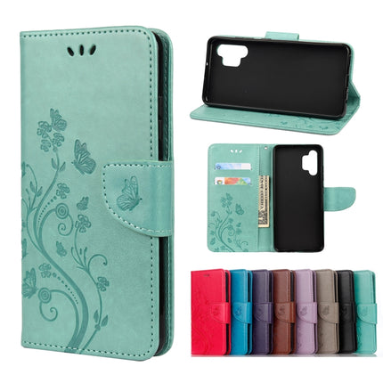 Butterfly Flower Pattern Horizontal Flip Leather Case with Holder & Card Slots & Wallet, For Samsung Galaxy A02s (EU Version), For Samsung Galaxy A12 5G, For Samsung Galaxy A32 4G