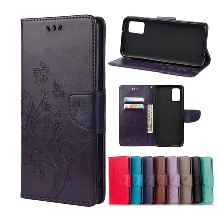 Butterfly Flower Pattern Horizontal Flip Leather Case with Holder & Card Slots & Wallet, For Samsung Galaxy A32 5G, For Samsung Galaxy A72 5G / 4G, For Samsung Galaxy S21 FE