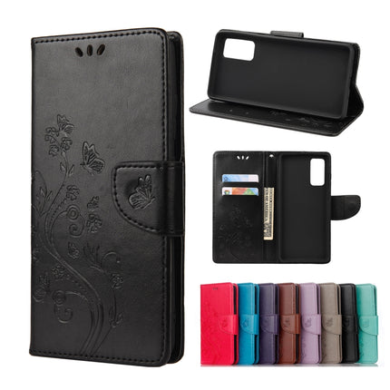 Butterfly Flower Pattern Horizontal Flip Leather Case with Holder & Card Slots & Wallet, For Samsung Galaxy A32 5G, For Samsung Galaxy A72 5G / 4G, For Samsung Galaxy S21 FE