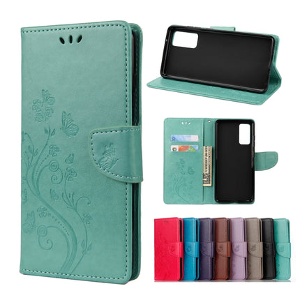 Butterfly Flower Pattern Horizontal Flip Leather Case with Holder & Card Slots & Wallet, For Samsung Galaxy A32 5G, For Samsung Galaxy A72 5G / 4G, For Samsung Galaxy S21 FE
