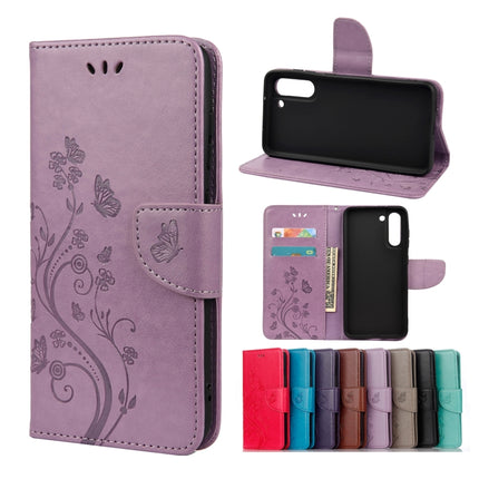 Butterfly Flower Pattern Horizontal Flip Leather Case with Holder & Card Slots & Wallet, For Samsung Galaxy A32 5G, For Samsung Galaxy A72 5G / 4G, For Samsung Galaxy S21 FE