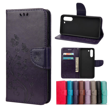 Butterfly Flower Pattern Horizontal Flip Leather Case with Holder & Card Slots & Wallet, For Samsung Galaxy A32 5G, For Samsung Galaxy A72 5G / 4G, For Samsung Galaxy S21 FE