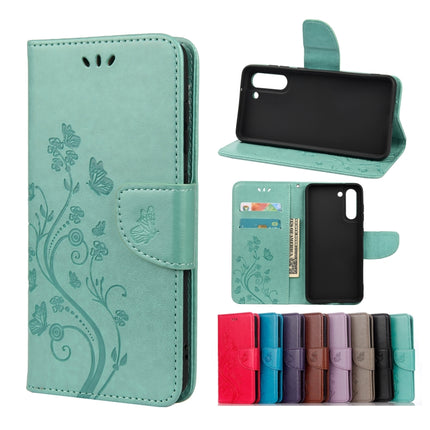 Butterfly Flower Pattern Horizontal Flip Leather Case with Holder & Card Slots & Wallet, For Samsung Galaxy A32 5G, For Samsung Galaxy A72 5G / 4G, For Samsung Galaxy S21 FE