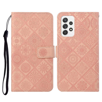 Ethnic Style Embossed Pattern Horizontal Flip Leather Case with Holder & Card Slots & Wallet & Lanyard, For Samsung Galaxy S21 FE, For Samsung Galaxy A52 5G / 4G, For Samsung Galaxy A72 5G / 4G
