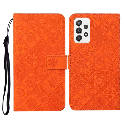 Ethnic Style Embossed Pattern Horizontal Flip Leather Case with Holder & Card Slots & Wallet & Lanyard, For Samsung Galaxy S21 FE, For Samsung Galaxy A52 5G / 4G, For Samsung Galaxy A72 5G / 4G