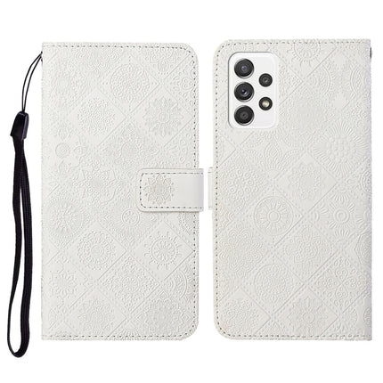 Ethnic Style Embossed Pattern Horizontal Flip Leather Case with Holder & Card Slots & Wallet & Lanyard, For Samsung Galaxy S21 FE, For Samsung Galaxy A52 5G / 4G, For Samsung Galaxy A72 5G / 4G