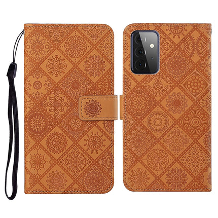 Ethnic Style Embossed Pattern Horizontal Flip Leather Case with Holder & Card Slots & Wallet & Lanyard, For Samsung Galaxy S21 FE, For Samsung Galaxy A52 5G / 4G, For Samsung Galaxy A72 5G / 4G