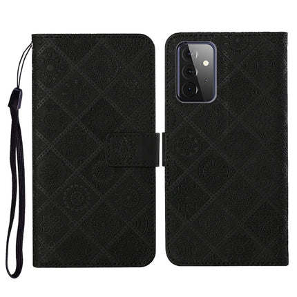 Ethnic Style Embossed Pattern Horizontal Flip Leather Case with Holder & Card Slots & Wallet & Lanyard, For Samsung Galaxy S21 FE, For Samsung Galaxy A52 5G / 4G, For Samsung Galaxy A72 5G / 4G
