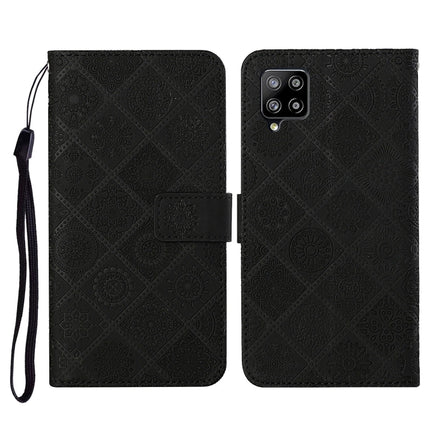 Ethnic Style Embossed Pattern Horizontal Flip Leather Case with Holder & Card Slots & Wallet & Lanyard, For Samsung Galaxy A22  4G, For Samsung Galaxy A22  5G, For Samsung Galaxy A32  4G