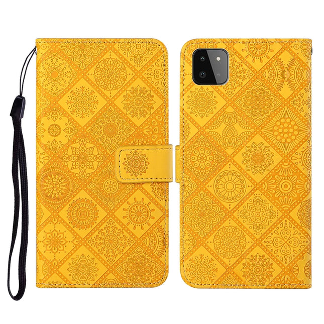 Ethnic Style Embossed Pattern Horizontal Flip Leather Case with Holder & Card Slots & Wallet & Lanyard, For Samsung Galaxy A22  4G, For Samsung Galaxy A22  5G, For Samsung Galaxy A32  4G