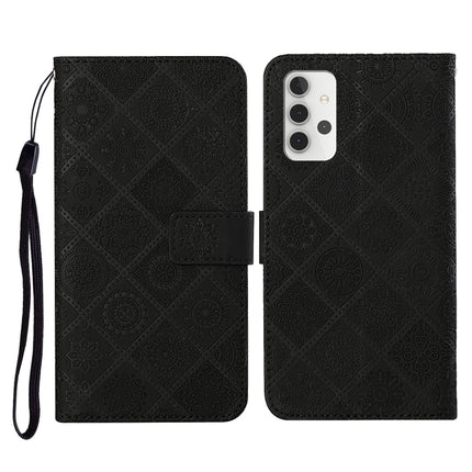 Ethnic Style Embossed Pattern Horizontal Flip Leather Case with Holder & Card Slots & Wallet & Lanyard, For Samsung Galaxy A22  4G, For Samsung Galaxy A22  5G, For Samsung Galaxy A32  4G