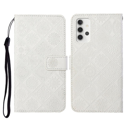 Ethnic Style Embossed Pattern Horizontal Flip Leather Case with Holder & Card Slots & Wallet & Lanyard, For Samsung Galaxy A22  4G, For Samsung Galaxy A22  5G, For Samsung Galaxy A32  4G