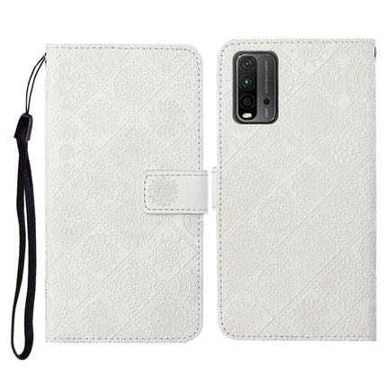 Ethnic Style Embossed Pattern Horizontal Flip Leather Case with Holder & Card Slots & Wallet & Lanyard, For Xiaomi Redmi 9T, For Xiaomi Redmi Note 9T, For vivo Y20