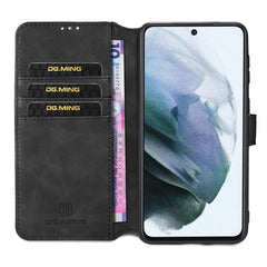 DG.MING Retro Oil Side Horizontal Flip Leather Case with Holder & Card Slots & Wallet, For Samsung Galaxy S21 FE, For Samsung Galaxy A32 4G, For Xiaomi Redmi Note 10 Pro, For OnePlus 9