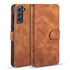 DG.MING Retro Oil Side Horizontal Flip Leather Case with Holder & Card Slots & Wallet, For Samsung Galaxy S21 FE, For Samsung Galaxy A32 4G, For Xiaomi Redmi Note 10 Pro, For OnePlus 9
