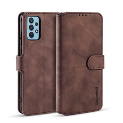 DG.MING Retro Oil Side Horizontal Flip Leather Case with Holder & Card Slots & Wallet, For Samsung Galaxy S21 FE, For Samsung Galaxy A32 4G, For Xiaomi Redmi Note 10 Pro, For OnePlus 9