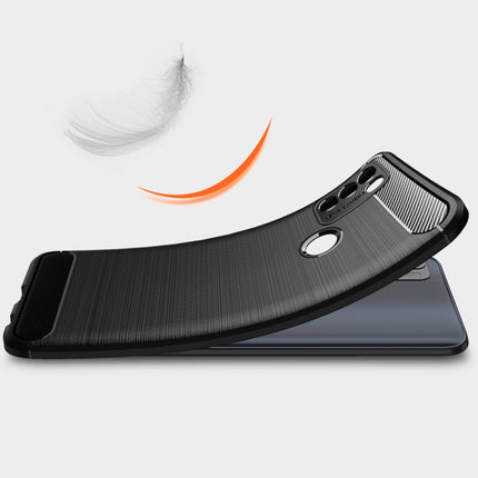 Brushed Texture Carbon Fiber TPU Case, For Motorola Moto G50, For Motorola Moto G60