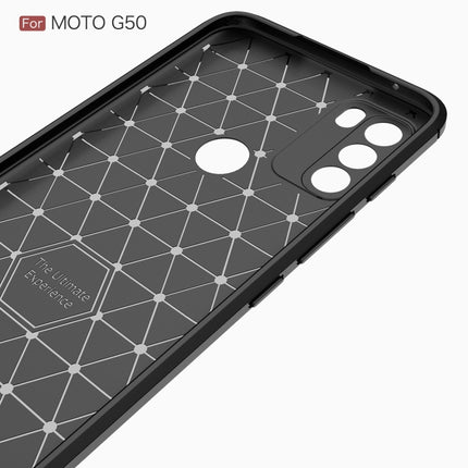 Brushed Texture Carbon Fiber TPU Case, For Motorola Moto G50, For Motorola Moto G60