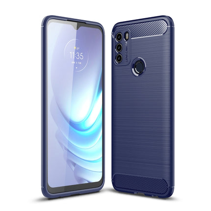 Brushed Texture Carbon Fiber TPU Case, For Motorola Moto G50, For Motorola Moto G60