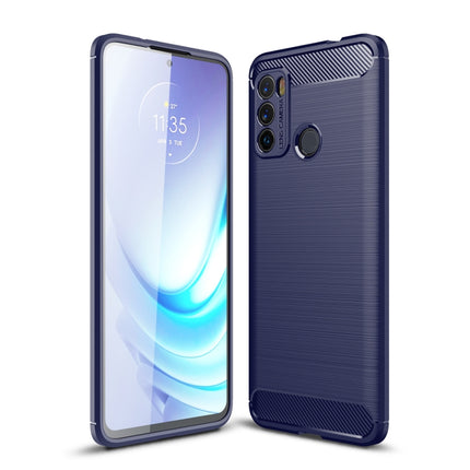 Brushed Texture Carbon Fiber TPU Case, For Motorola Moto G50, For Motorola Moto G60