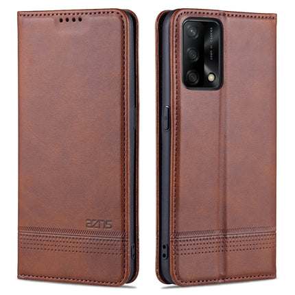AZNS Magnetic Calf Texture Horizontal Flip Leather Case with Card Slots & Holder & Wallet, For OPPO A74 4G / F19