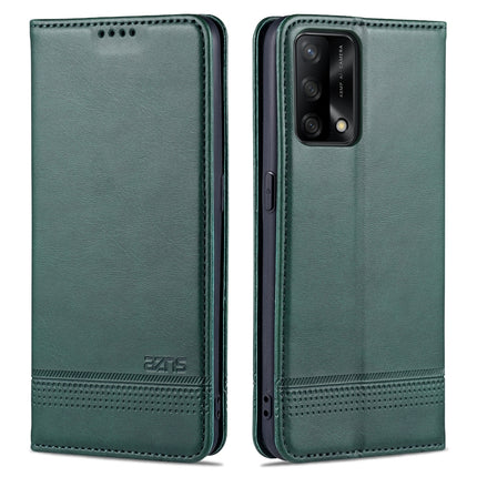 AZNS Magnetic Calf Texture Horizontal Flip Leather Case with Card Slots & Holder & Wallet, For OPPO A74 4G / F19