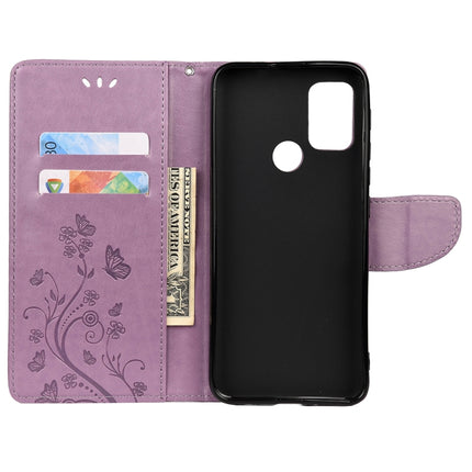 Butterfly Flower Pattern Horizontal Flip Leather Case with Holder & Card Slots & Wallet, For Motorola Moto G30, For Nokia 5.4, For Xiaomi Redmi Note 10 Pro
