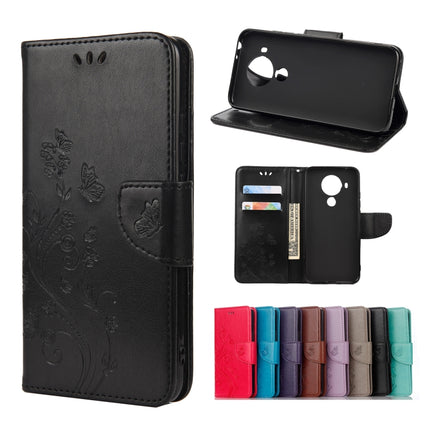 Butterfly Flower Pattern Horizontal Flip Leather Case with Holder & Card Slots & Wallet, For Motorola Moto G30, For Nokia 5.4, For Xiaomi Redmi Note 10 Pro