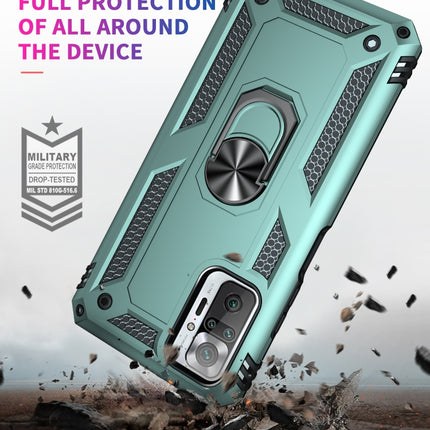 Shockproof TPU + PC Protective Case with 360 Degree Rotating Holder, For Xiaomi Redmi Note 10 Pro Max