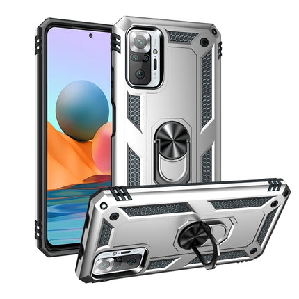Shockproof TPU + PC Protective Case with 360 Degree Rotating Holder, For Xiaomi Redmi Note 10 Pro Max