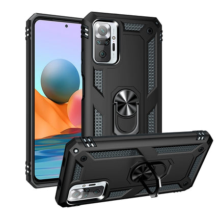 Shockproof TPU + PC Protective Case with 360 Degree Rotating Holder, For Xiaomi Redmi Note 10 Pro Max
