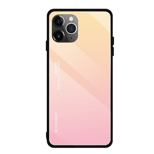 Estuche de vidrio con degradado de color para iPhone 11