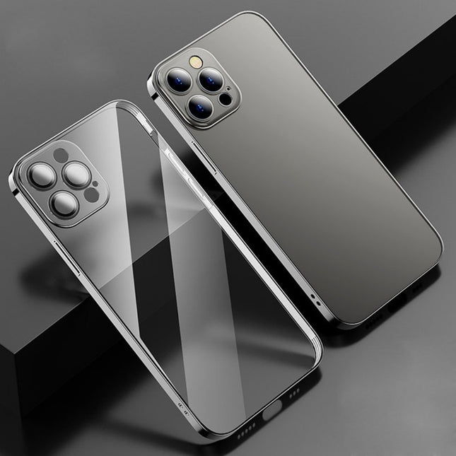 Funda protectora galvanizada antihuellas con película para cámara, para iPhone 11, para iPhone 11 Pro, para iPhone 11 Pro Max, para iPhone 12 mini, para iPhone 12