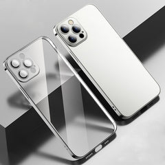 Anti-Fingerabdruck-Schutzhülle aus mattierter Galvanik mit Kamerafolie, für iPhone 11, für iPhone 11 Pro, für iPhone 11 Pro Max, für iPhone 12 mini, für iPhone 12
