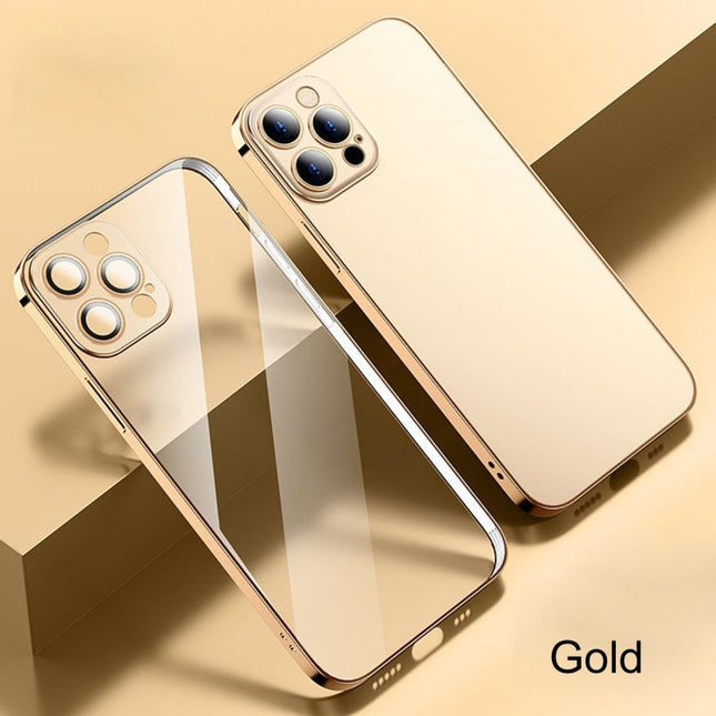 Anti-Fingerabdruck-Schutzhülle aus mattierter Galvanik mit Kamerafolie, für iPhone 11, für iPhone 11 Pro, für iPhone 11 Pro Max, für iPhone 12 mini, für iPhone 12