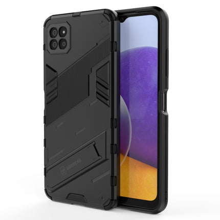 Punk Armor 2 in 1 PC + TPU Shockproof Case with Invisible Holder, For Samsung Galaxy A22 5G
