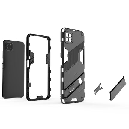 Punk Armor 2 in 1 PC + TPU Shockproof Case with Invisible Holder, For Samsung Galaxy A22 5G