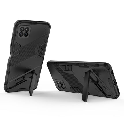 Punk Armor 2 in 1 PC + TPU Shockproof Case with Invisible Holder, For Samsung Galaxy A22 5G
