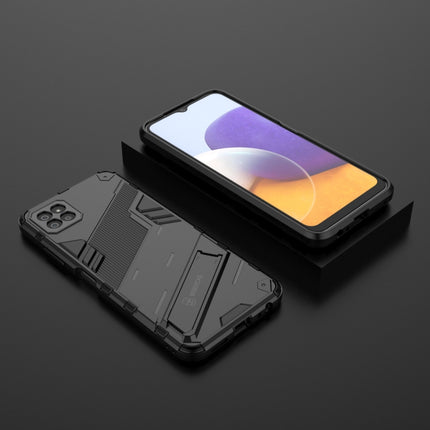 Punk Armor 2 in 1 PC + TPU Shockproof Case with Invisible Holder, For Samsung Galaxy A22 5G